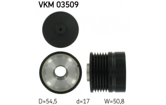 Poulie roue libre, alternateur VKM 03509 SKF