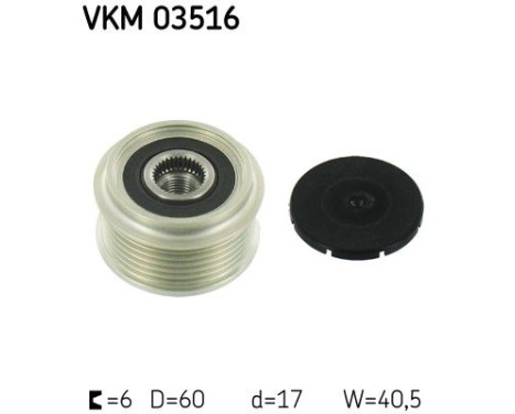 Poulie roue libre, alternateur VKM 03516 SKF