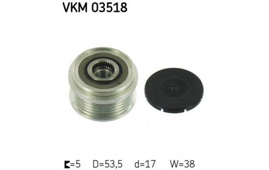 Poulie roue libre, alternateur VKM 03518 SKF