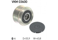 Poulie roue libre, alternateur VKM 03600 SKF