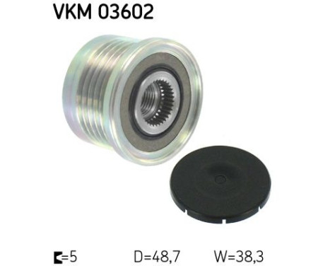 Poulie roue libre, alternateur VKM 03602 SKF