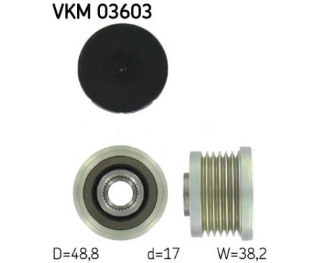 Poulie roue libre, alternateur VKM 03603 SKF