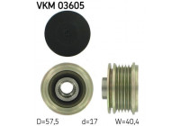 Poulie roue libre, alternateur VKM 03605 SKF