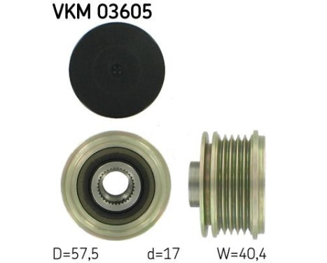 Poulie roue libre, alternateur VKM 03605 SKF