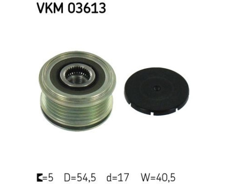 Poulie roue libre, alternateur VKM 03613 SKF