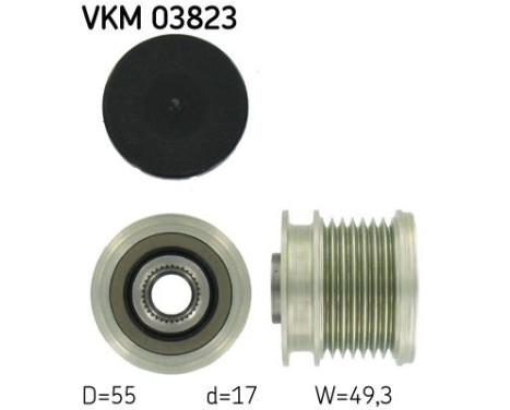 Poulie roue libre, alternateur VKM 03823 SKF