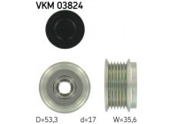 Poulie roue libre, alternateur VKM 03824 SKF