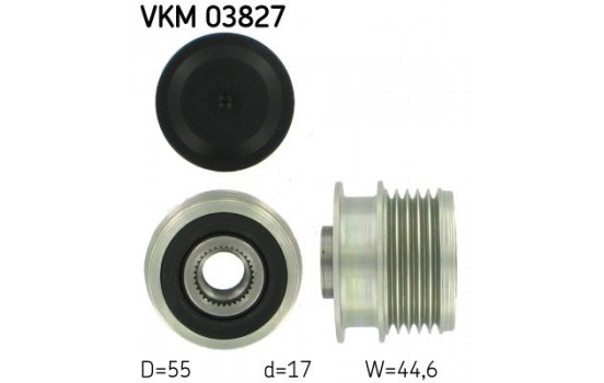 Poulie roue libre, alternateur VKM 03827 SKF