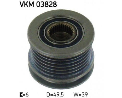 Poulie roue libre, alternateur VKM 03828 SKF