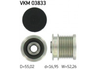 Poulie roue libre, alternateur VKM 03833 SKF