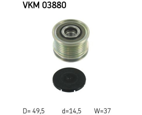 Poulie roue libre, alternateur VKM 03880 SKF