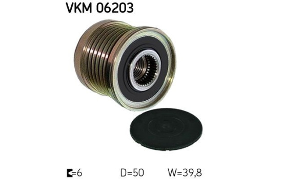 Poulie roue libre, alternateur VKM 06203 SKF