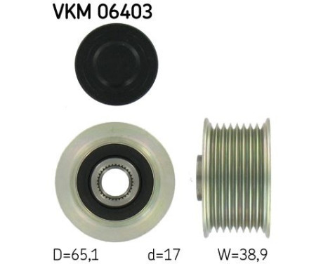 Poulie roue libre, alternateur VKM 06403 SKF