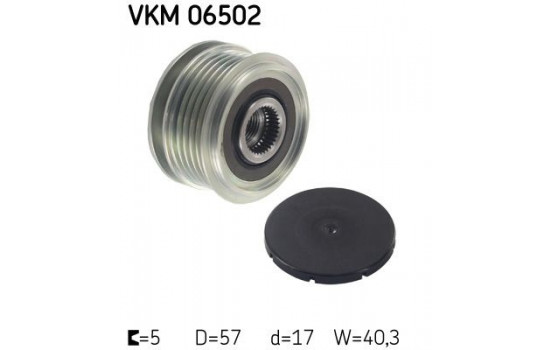 Poulie roue libre, alternateur VKM 06502 SKF