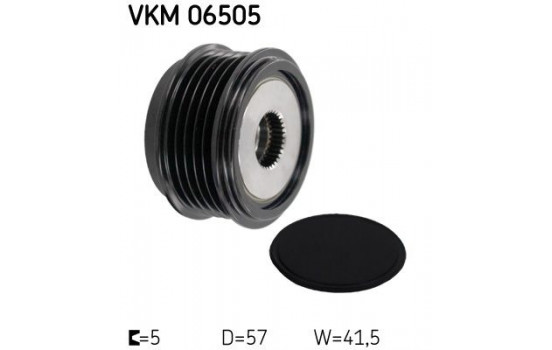 Poulie roue libre, alternateur VKM 06505 SKF