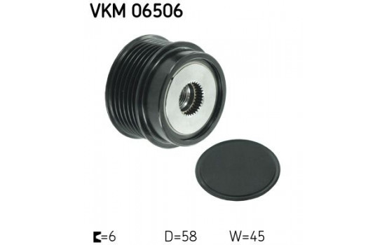 Poulie roue libre, alternateur VKM 06506 SKF