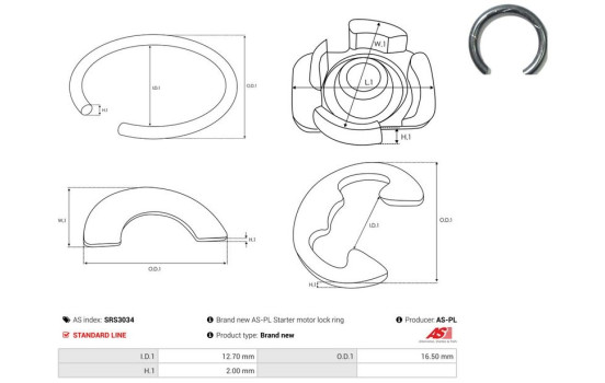 Kit de réparation, démarreur, Image 2
