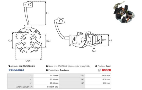 Support, balai de charbon, Image 2