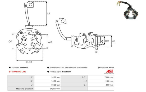 Support, balai de charbon, Image 2