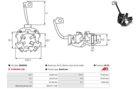 Support, balai de charbon, Image 2