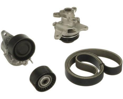 Ensemble pompe à eau + courroie trapézoïdale multiple KP37PK1685XS Gates