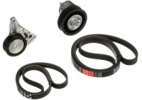 Jeu de courroies trapézoïdales à nervures Micro-V® Kit K015PK1590 Gates