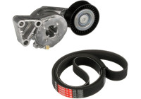 Jeu de courroies trapézoïdales à nervures Micro-V® Kit K026PK1123 Gates