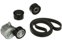 Jeu de courroies trapézoïdales à nervures Micro-V® Kit K126PK1708 Gates