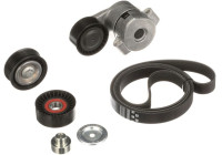 Jeu de courroies trapézoïdales à nervures Micro-V® Kit K166PK1640 Gates