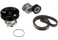 Pompe à eau+Jeu de courroie trapézoïdale à nervures Micro-V® Kit KP16PK1320 Gates