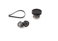 Pompe à eau+Jeu de courroie trapézoïdale à nervures Micro-V® Kit KP26PK1183 Gates