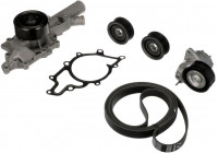 Pompe à eau+Jeu de courroie trapézoïdale à nervures Micro-V® Kit KP26PK2260-1 Gates