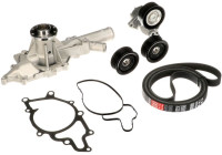 Pompe à eau+Jeu de courroie trapézoïdale à nervures Micro-V® Kit KP26PK2260-2 Gates