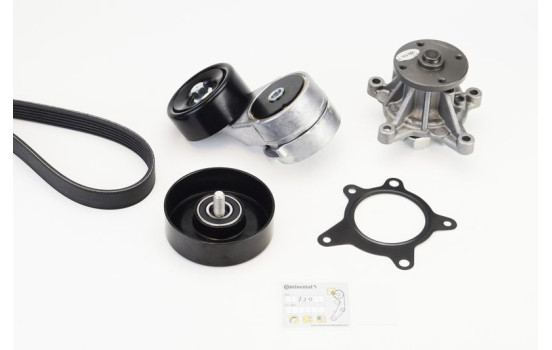 Pompe à eau + jeu de courroies multi trapézoïdales 6PK2140WP1 Contitech, Image 2