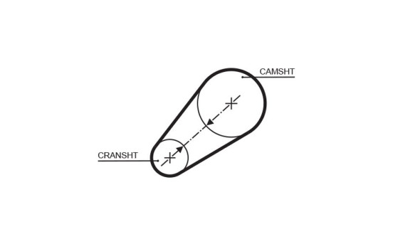 courroie de distribution 5498XS Gates, Image 2