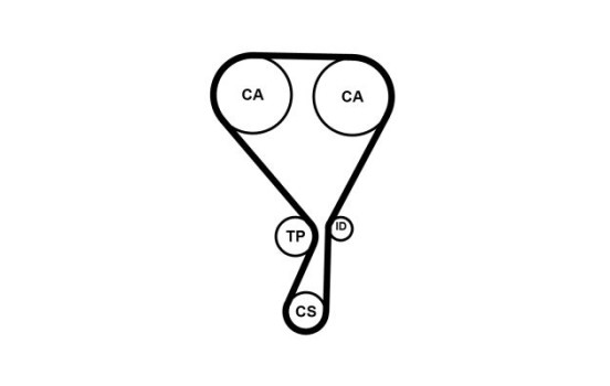 Courroie de distribution CT1228 Contitech, Image 2
