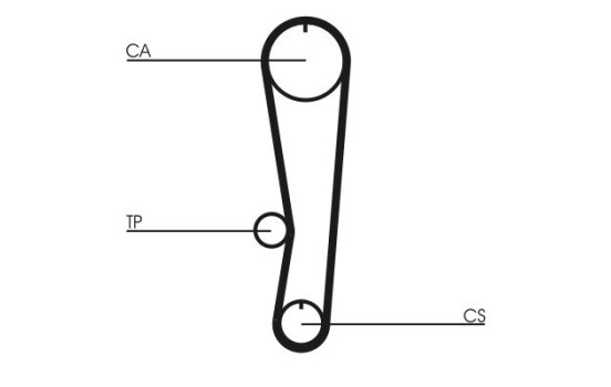 courroie de distribution CT757 Contitech, Image 3