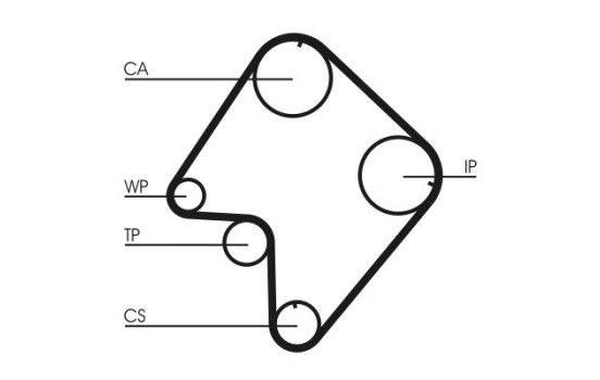 courroie de distribution CT832 Contitech, Image 4