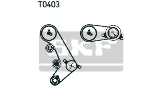 Jeu de courroie de distribution VKMA 01046 SKF