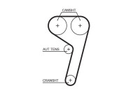 Kit de courroie de distribution K045669XS Gates