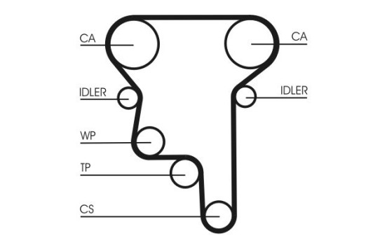 Kit de distribution CT1023K2 Contitech, Image 4