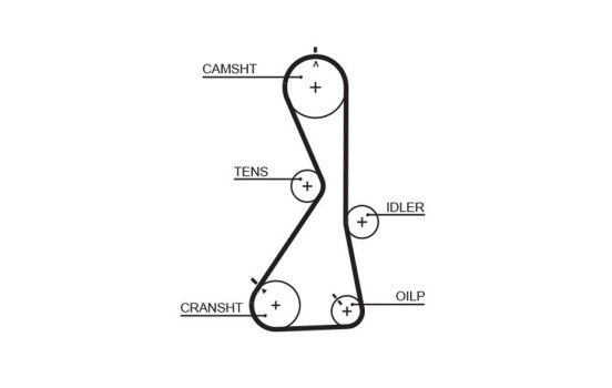 Kit de distribution PowerGrip® K015481XS Gates, Image 4