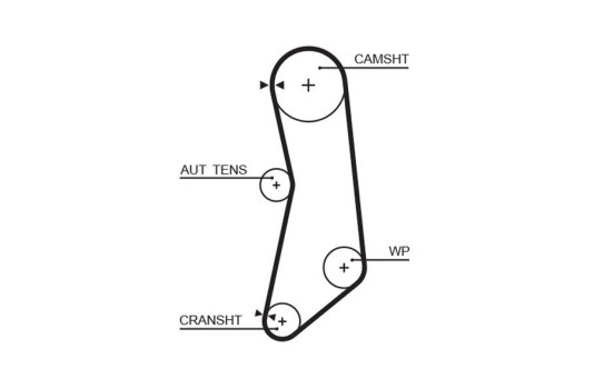 Kit de distribution PowerGrip® K015626XS Gates, Image 2