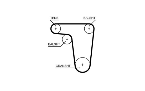 Kit de distribution PowerGrip® K025420XS Gates, Image 4