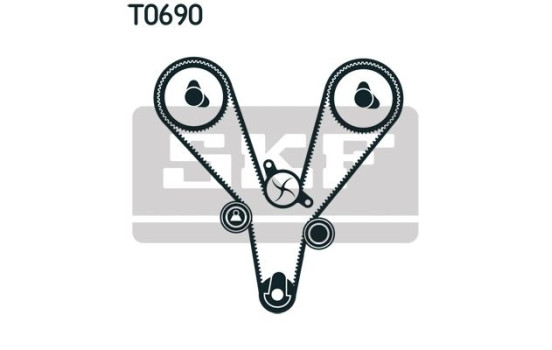 Kit de distribution VKMA 95657 SKF, Image 2