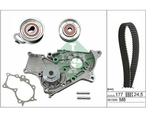 Pompe à eau + kit de courroie de distribution 530 0269 30 Ina