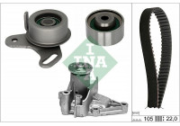 Pompe à eau + kit de courroie de distribution 530 0427 31 Ina