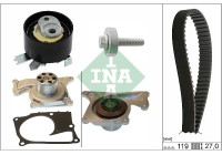 Pompe à eau + kit de courroie de distribution 530 0843 30 Ina