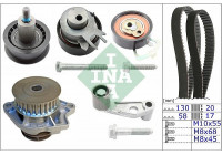 Pompe à eau + kit de courroie de distribution 530008931 Ina