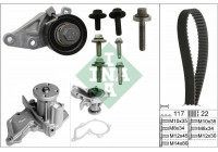 Pompe à eau + kit de courroie de distribution 530014030 Ina